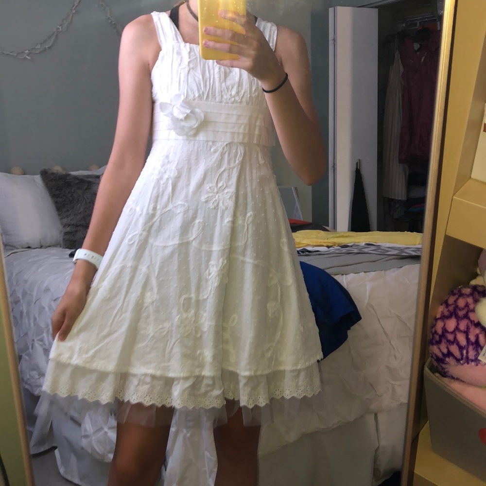Sequence Hearts white dress (girls)